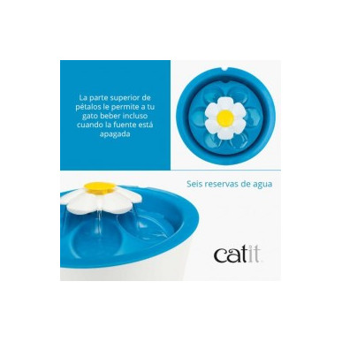 FUENTE FLOR CATIT 2.0 CON LUZ LED