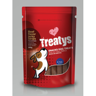 SNACK TREATYS BEEF FLAVOR JERKY STRX200g