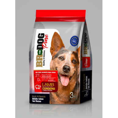 BR FOR DOG PURE ADULTO CORDERO X 3 KG