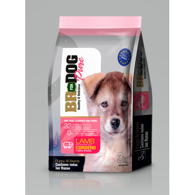 BR FOR DOGS PURE PUPPY CORDERO X 3 kg