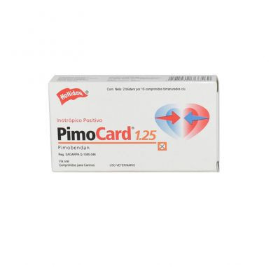 PIMOCARD 1.25 mg CAJA X 20 tabletas