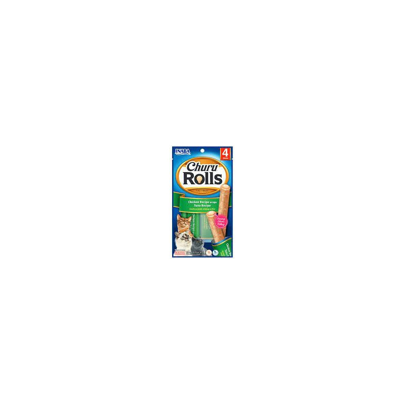 SNACK INABA CAT ROLLS 4P POLLOTUNAX40 g