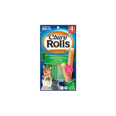 SNACK INABA CAT ROLLS 4P POLLOTUNAX40 g