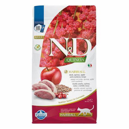 ND QUINOA FELIN ADUL HAIRBALLX 1.5KG
