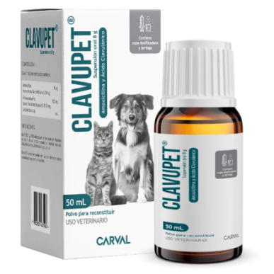 CLAVUPET SUSP ORAL X 8 gr