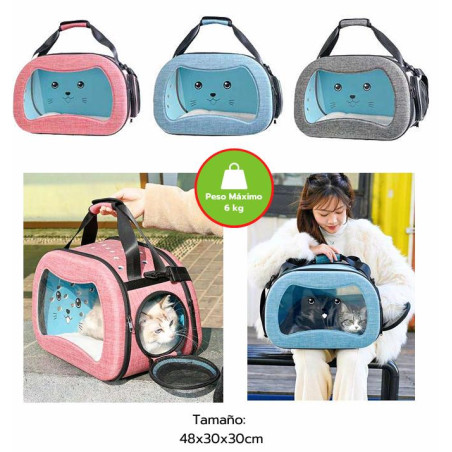 BOLSO GATITO PLEGABLE TELA