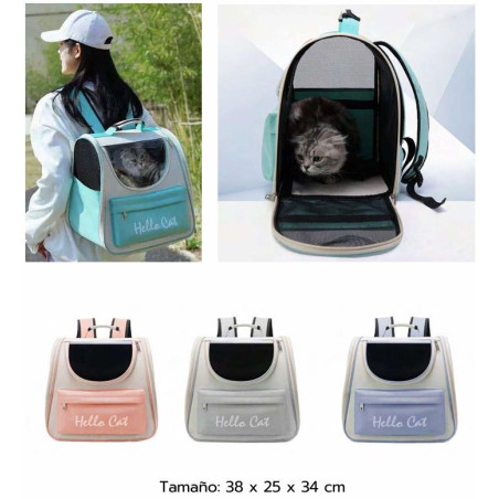 MORRAL HELLO CAT EN LONA