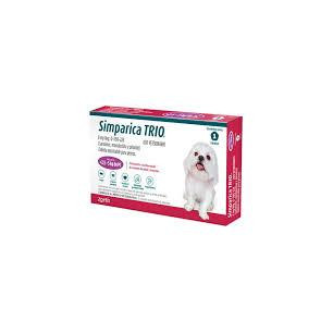 SIMPARICA TRIO 6 Mg 2.5-5 kg X1 TABLETA