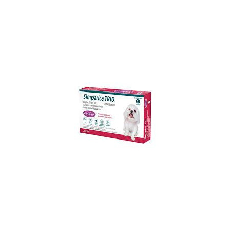 SIMPARICA TRIO 6 Mg 2.5-5 kg X1 TABLETA