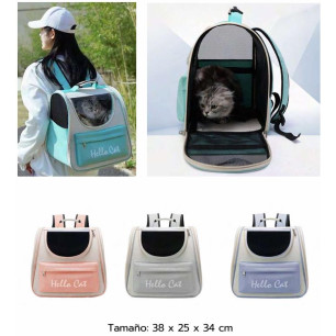 MORRAL HELLO CAT EN LONA