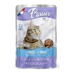 POUCH  PLAISIR CAT ADUL TRUCHCAMARX100g