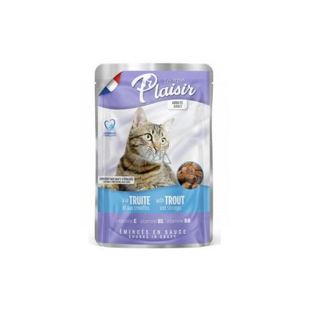 POUCH  PLAISIR CAT ADUL TRUCHCAMARX100g