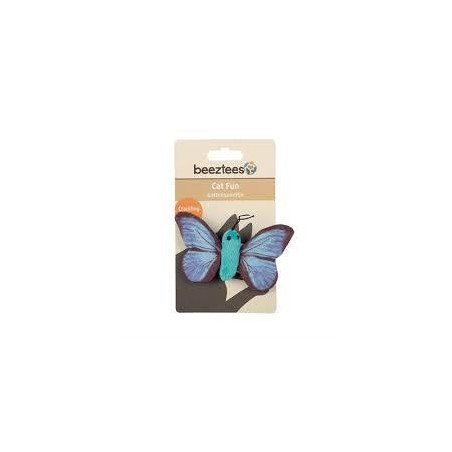 JUGUETE PARA GATO SPARKY MARIPOSA AZUL