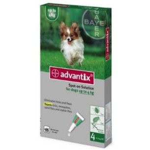 ADVANTIX PERROS X  0.4 ml HASTA 4 kg