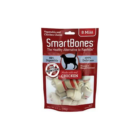 SNACK SMARTBONES CHICKEN X8 UND 112gr