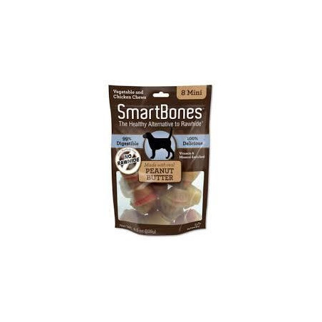 SNACK SMARTBONES MANTEQUILA MANI X8