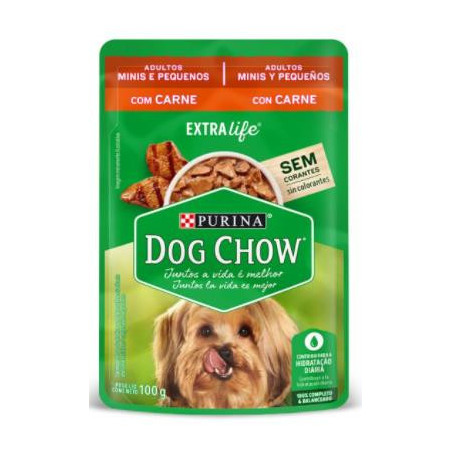 DOG CHOW POUCH ADUL MIN R.P CARNE X100gr