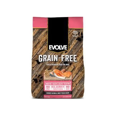 EVOLVE DOG GRAIN FREE SALMON 24lbs-10kg