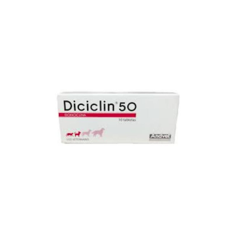 DICICLIN 50 CAJA X10 TABS