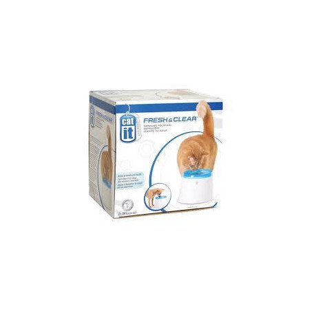 FUENTE DE AGUA SENCIL BLANCO Y AZUL 2Lts