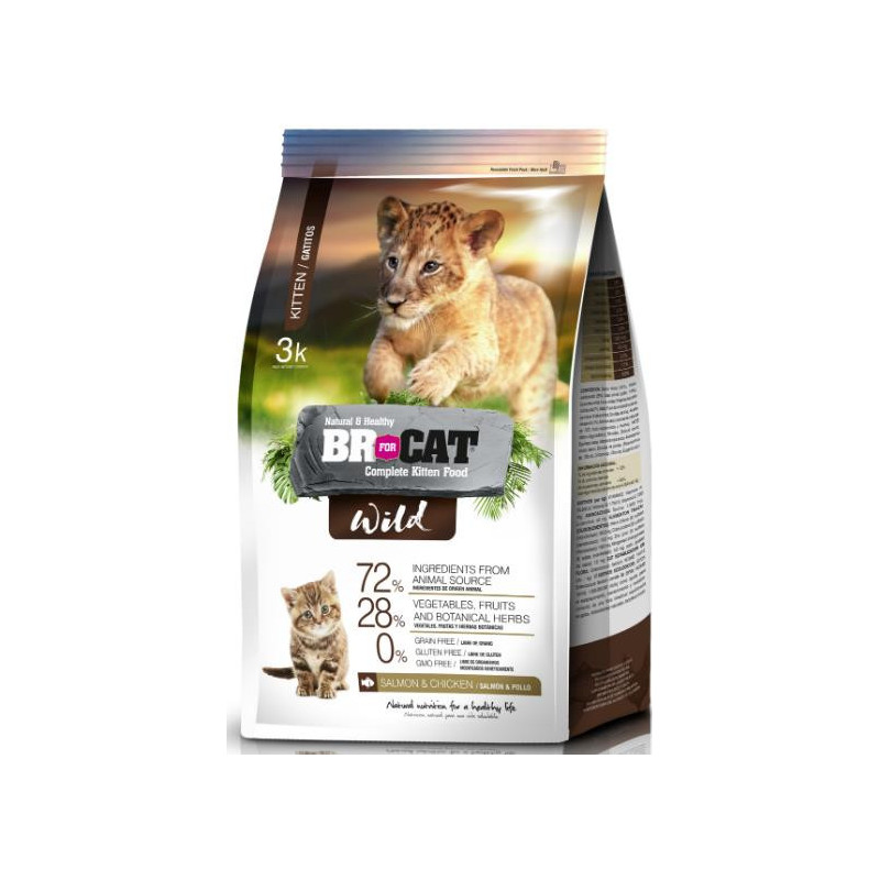 BR FOR CAT WILD KITTEN SALMONPOLLOX1 kg BR FOR CAT WILD KITTEN SALMONPOLLOX1 kg