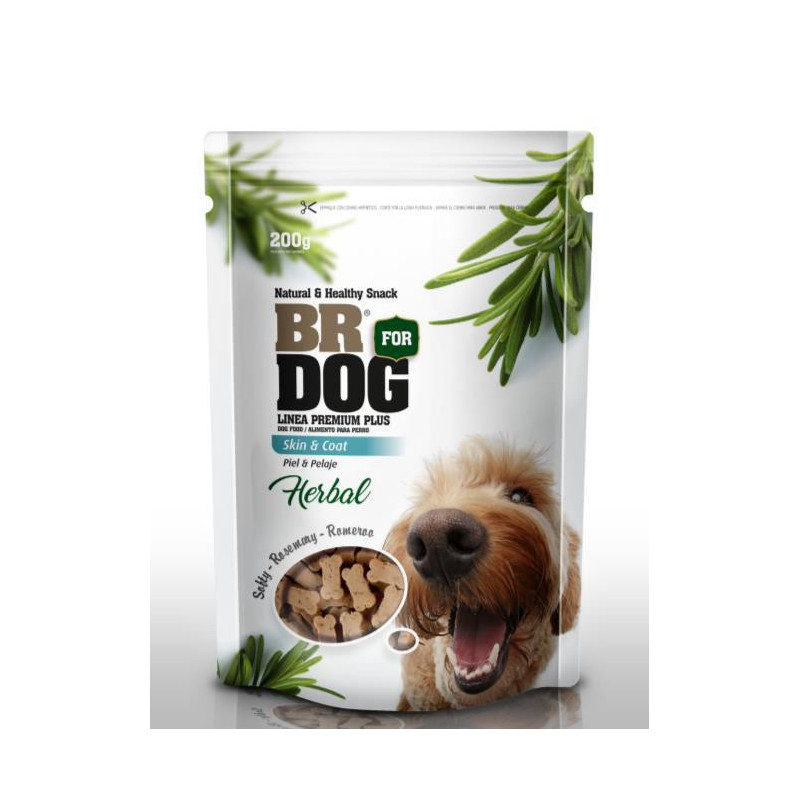 BR FOR DOG HERBAL SKIN Y COAT X 200 gr BR FOR DOG HERBAL SKIN Y COAT X 200 gr