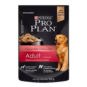PROPLAN POUCH ADULTO CARNE X 100 gr