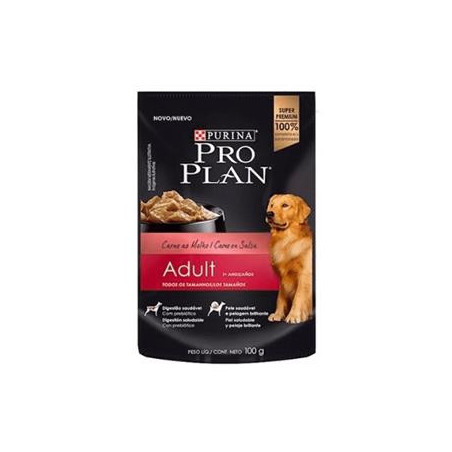 PROPLAN POUCH ADULTO CARNE X 100 gr