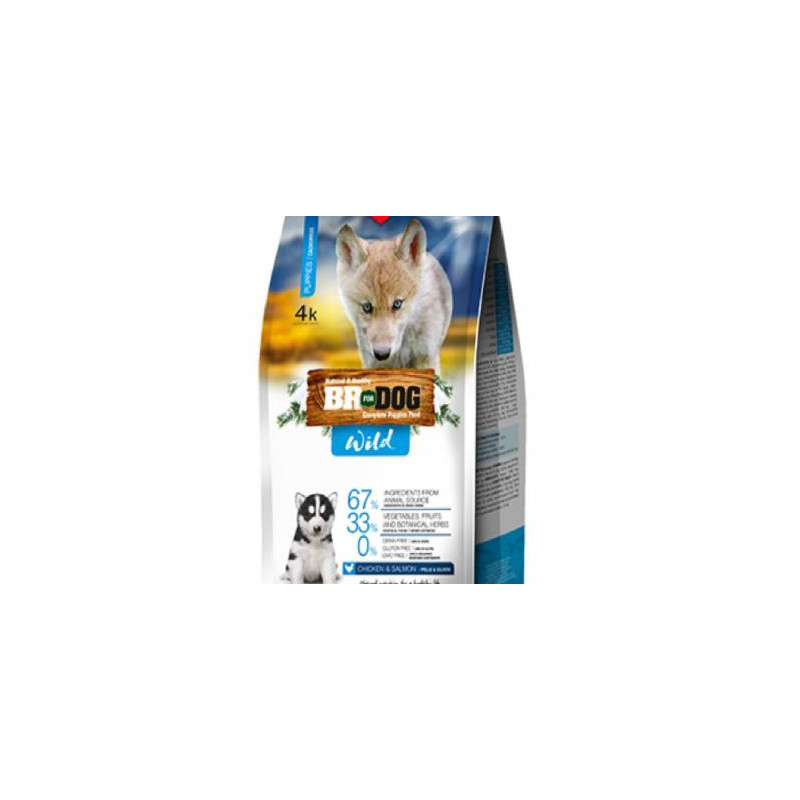BR FOR DOG WILD PUPPY POLLOSALMON X4 KG