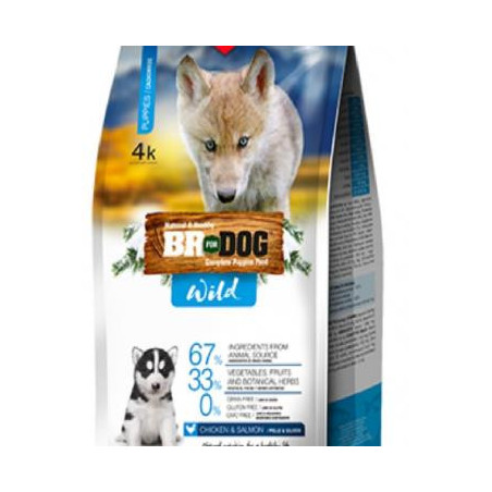 BR FOR DOG WILD PUPPY POLLOSALMON X4 KG