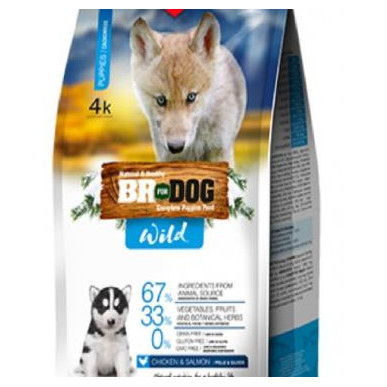 BR FOR DOG WILD PUPPY POLLOSALMON X4 KG