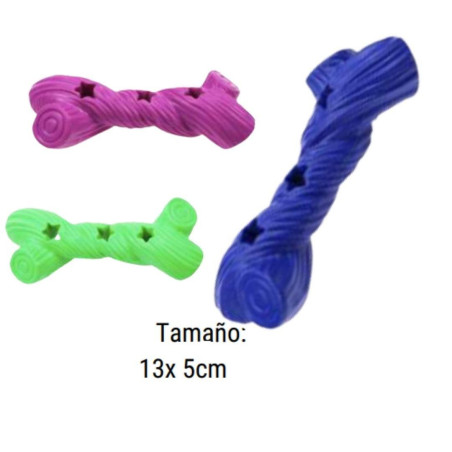 JUGUETE HUESO DE GOMA MULTICOLOR