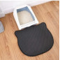 TAPETE DE FORMA DE GATO CAPA DOBLE T L