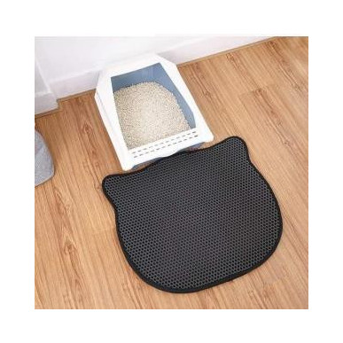 TAPETE DE FORMA DE GATO CAPA DOBLE T L