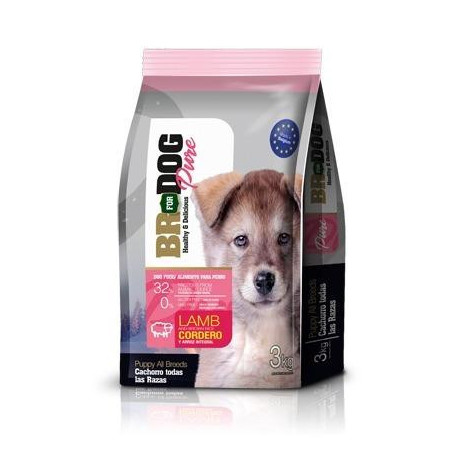 BR FOR DOGS PURE PUPPY CORDERO X 3 kg