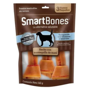 SNACK SMARTBONES PEANUT SMALLX 3 142gr