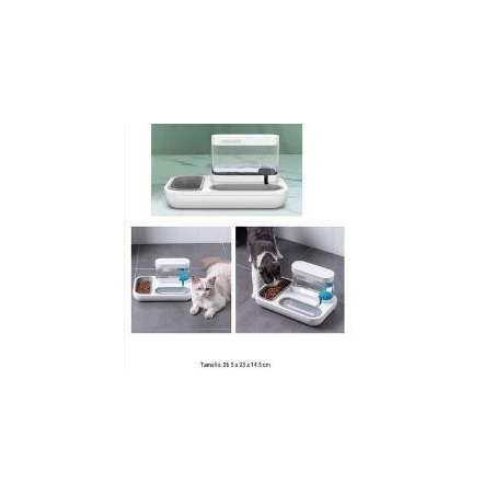 DISPENSADOR DE AGUA CON COMEDERO TANK