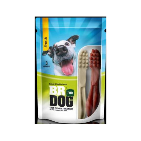 SNACK BR FOR DOG BRUSH X 3 UND