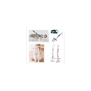 TRAILLA Y ARNES PARA GATO FLORAL T.M