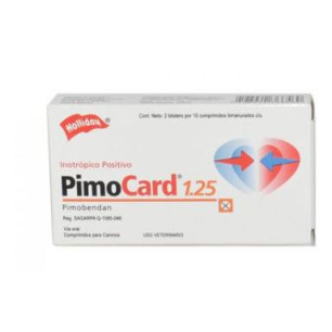 PIMOCARD 1.25 mg CAJA X 20 tabletas