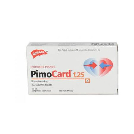 PIMOCARD 1.25 mg CAJA X 20 tabletas