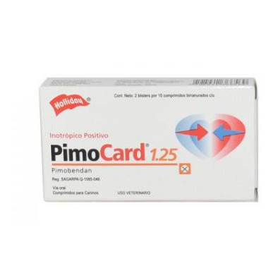 PIMOCARD 1.25 mg CAJA X 20 tabletas