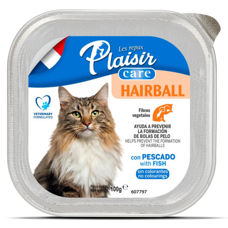 PATE PLAISIR GATO HAIRBALLPESCADO X100g