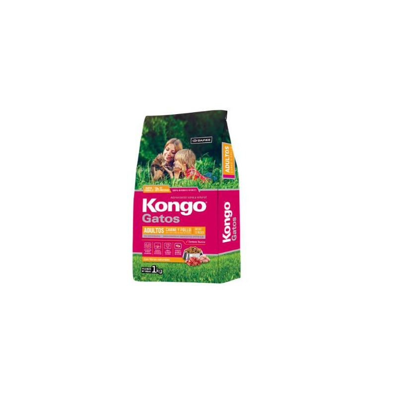 KONGO GATO ADULTO CARNEPOLLO X 1 kg