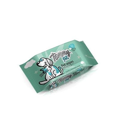 PAÑITOS HUMEDOS TOMMY PETS  X 10 ud