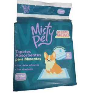 TAPETES ABSORB MISTY PET 56X58.5cX 12 ud
