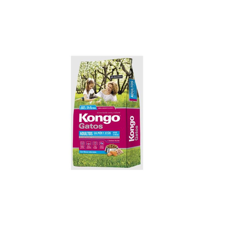 KONGO GATO ADULTO SALMONATUN X 8 kg