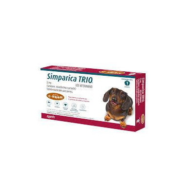 SIMPARICA TRIO 12 Mg 5-10 kg X1 TABLETA