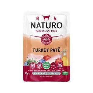 POUCH NATURO CAT ADUL TURKEY PATE X 85gr