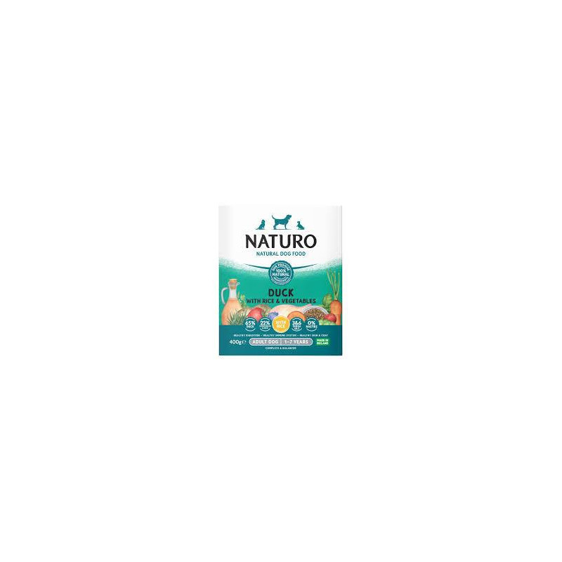 NATURO ADULT DOG DUCKVEG BANDEJAX400gr